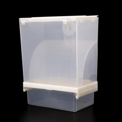Bird Feeder For Cage Automatic Dispenser No Mess Clear Acrylic Container Bird Feeder For Cage Automatic Dispenser No Mess Clear Acrylic Container