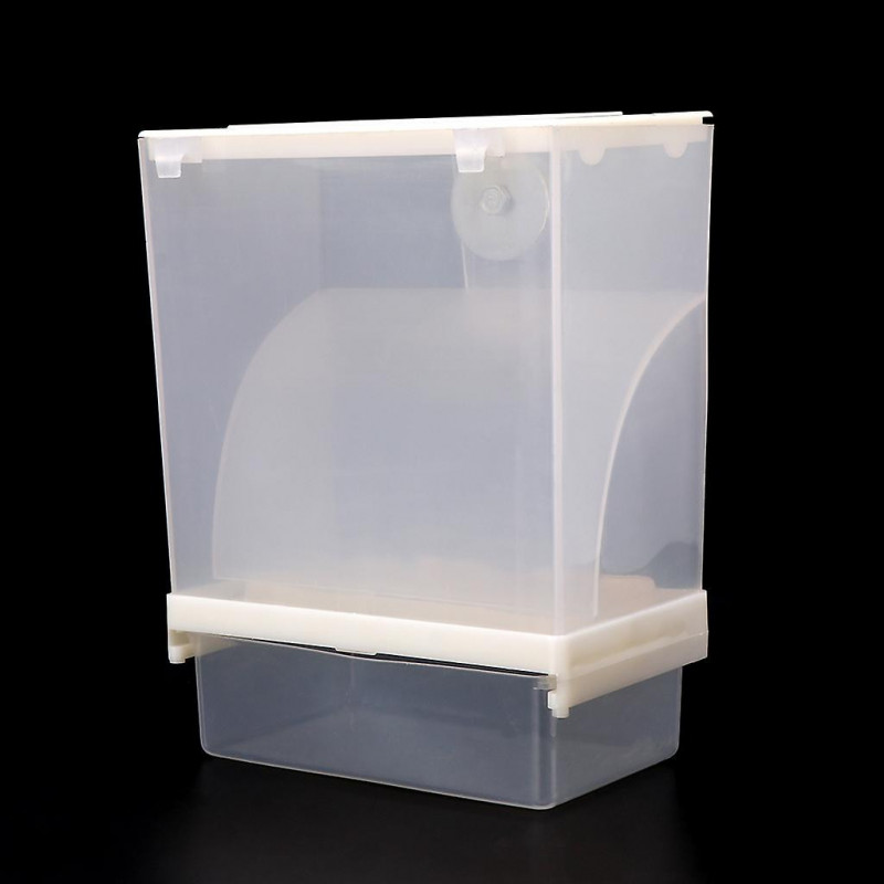 Bird Feeder For Cage Automatic Dispenser No Mess Clear Acrylic Container