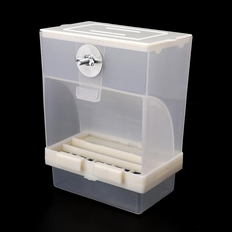 Bird Feeder For Cage Automatic Dispenser No Mess Clear Acrylic Container