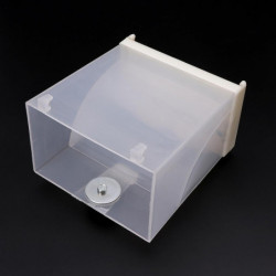 Bird Feeder For Cage Automatic Dispenser No Mess Clear Acrylic Container Bird Feeder For Cage Automatic Dispenser No Mess Clear Acrylic Container