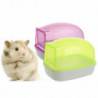 Durable Sand Bath Container Plastic Toilet Easy To Clean For Small Pet Animals