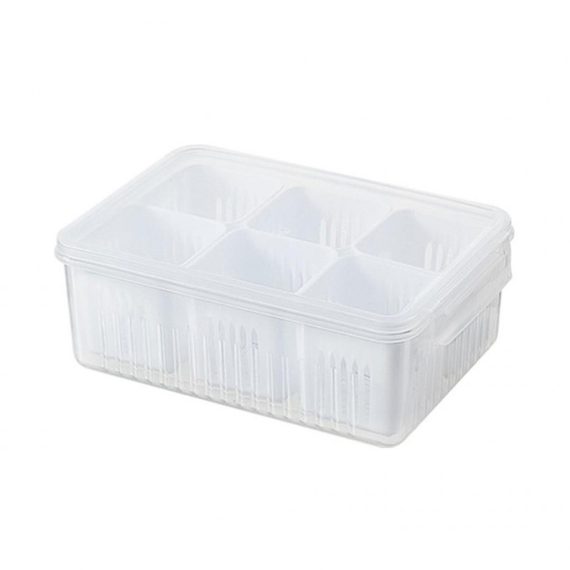 6-grid Onion Ginger Chili Seasoning Storage Box Fresh Keeping Containers