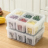 6-grid Onion Ginger Chili Seasoning Storage Box Fresh Keeping Containers