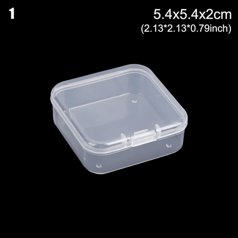 Square Round Plastic Transparent Storage Box Small Items Sundries Organizer Case Jewelry Beads Container Box Tools [...]