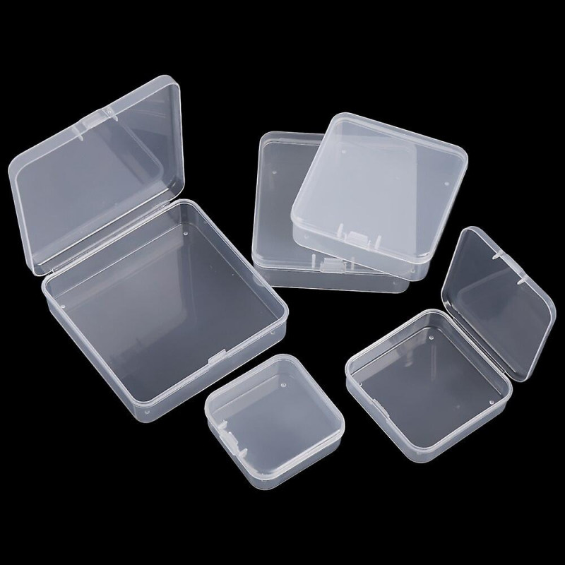 Square Round Plastic Transparent Storage Box Small Items Sundries Organizer Case Jewelry Beads Container Box Tools [...]