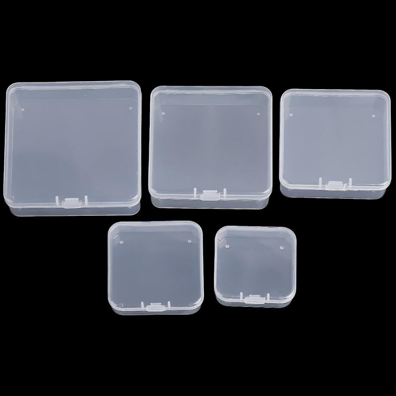 Square Round Plastic Transparent Storage Box Small Items Sundries Organizer Case Jewelry Beads Container Box Tools [...]