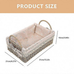 1pcs Kitchen Food Storage Storage Woven Basket 1pcs Kitchen Food Storage Storage Woven Basket