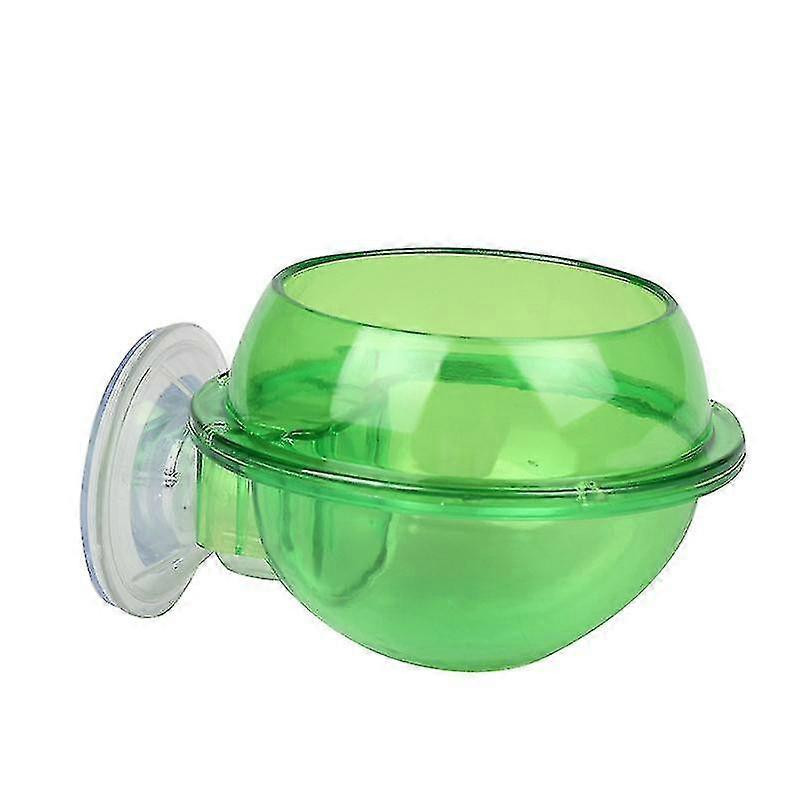 Reptile Feeder, Suction Cup Anti-escape Food Bowl Transparent Worm Live Fodder Container For Lizard Gecko