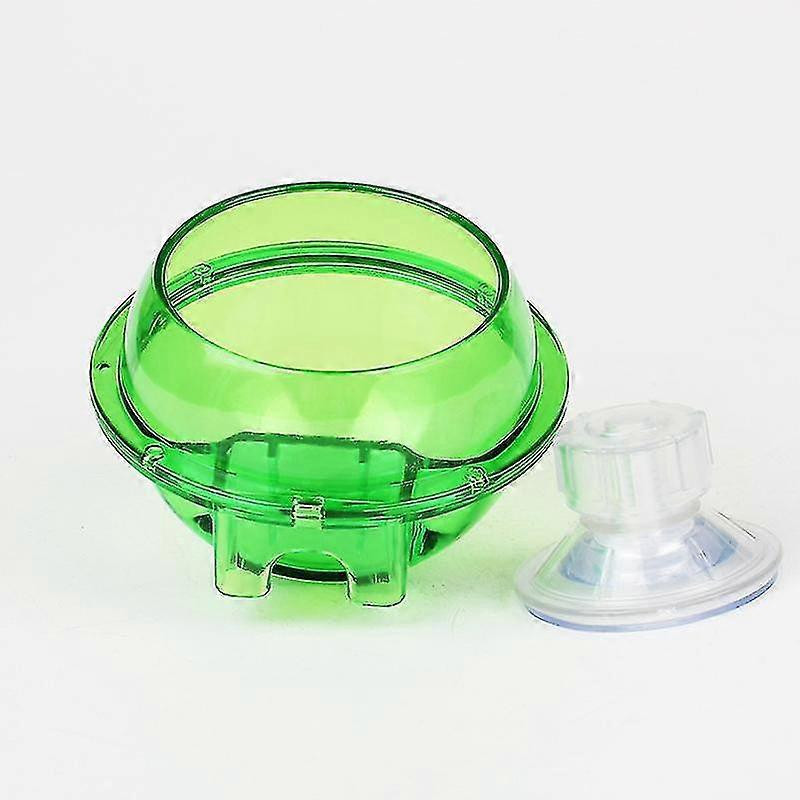 Reptile Feeder, Suction Cup Anti-escape Food Bowl Transparent Worm Live Fodder Container For Lizard Gecko