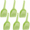 6pcs Cat Litter Scoop Plastic Litter Pet Shovel Cat Dog Sand Sifter Poop Sieve Cleaning Tool