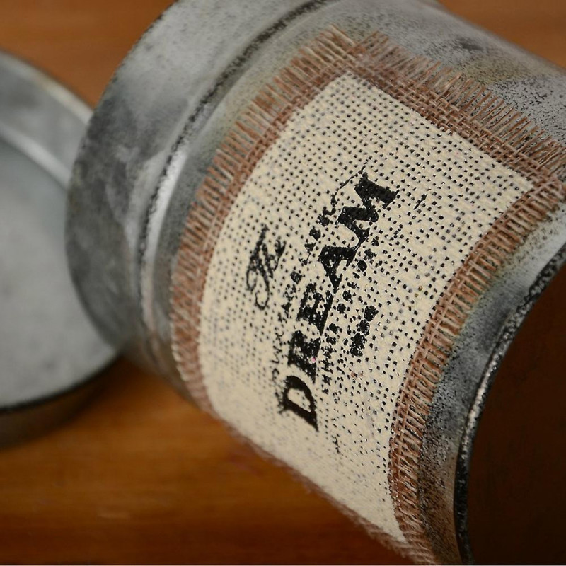 Rétro Metal Storage Jar Organizer Desktop Sundries Box Kitchen Tableware Nuts Snack Storage Jar Sho