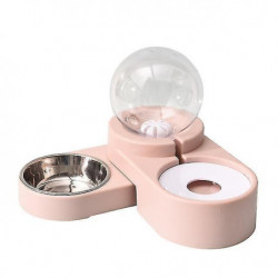 Water Food Bubble Container Feeder Automatic Dispenser 1.8l Stainless Water Food Bubble Container Feeder Automatic Dispenser 1.8l Stainless