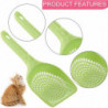 6pcs Cat Litter Scoop Plastic Litter Pet Shovel Cat Dog Sand Sifter Poop Sieve Cleaning Tool