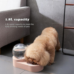 Water Food Bubble Container Feeder Automatic Dispenser 1.8l Stainless Water Food Bubble Container Feeder Automatic Dispenser 1.8l Stainless