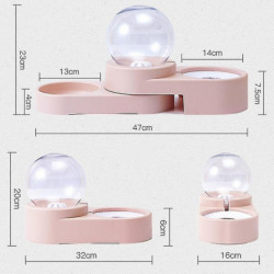 Water Food Bubble Container Feeder Automatic Dispenser 1.8l Stainless Water Food Bubble Container Feeder Automatic Dispenser 1.8l Stainless