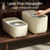 Rice Container Clear Visible Dustproof Lid Airtight Flour Bean Cereal Grain Food Storage Box Holder Rice Container Clear Visible Dustproof Lid Airtight Flour Bean Cereal Grain Food Storage Box Holder