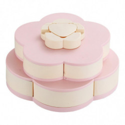 Flower-Shaped Fruit Plate Classification Storage Plastic Nut Biscuits Sweets Food Storage Case for H Flower-Shaped Fruit Plate Classification Storage Plastic Nut Biscuits Sweets Food Storage Case for H