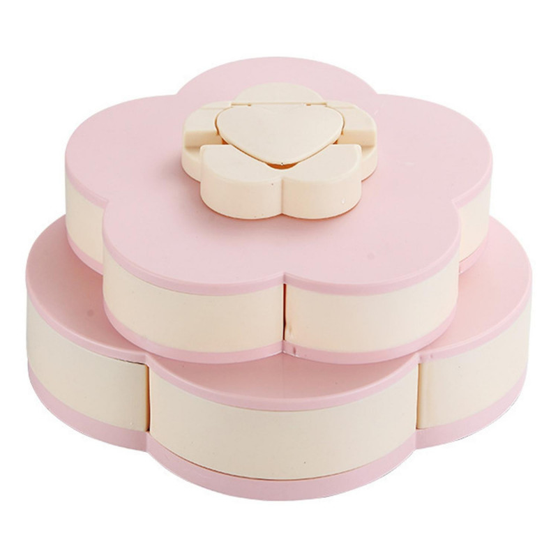 Flower-Shaped Fruit Plate Classification Storage Plastic Nut Biscuits Sweets Food Storage Case for H Flower-Shaped Fruit Plate Classification Storage Plastic Nut Biscuits Sweets Food Storage Case for H