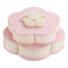 Flower-Shaped Fruit Plate Classification Storage Plastic Nut Biscuits Sweets Food Storage Case for H Flower-Shaped Fruit Plate Classification Storage Plastic Nut Biscuits Sweets Food Storage Case for H