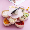 Flower-Shaped Fruit Plate Classification Storage Plastic Nut Biscuits Sweets Food Storage Case for H Flower-Shaped Fruit Plate Classification Storage Plastic Nut Biscuits Sweets Food Storage Case for H