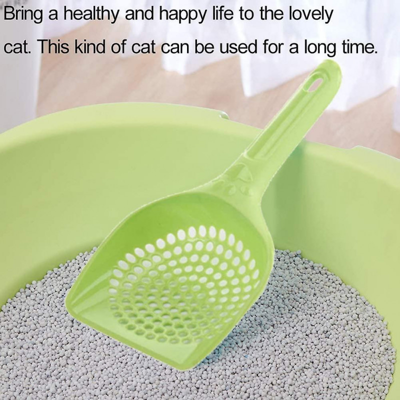 6pcs Cat Litter Scoop Plastic Litter Pet Shovel Cat Dog Sand Sifter Poop Sieve Cleaning Tool