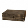 Storage Box Lock Clasp Dust-Proof Wooden Stuff Documents Container Home Decor Storage Box Lock Clasp Dust-Proof Wooden Stuff Documents Container Home Decor