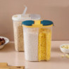 Large Capacity Food Canister Space-saving PP Durable Cereal Grain Storage Jar Kitchen Tools
