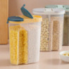 Large Capacity Food Canister Space-saving PP Durable Cereal Grain Storage Jar Kitchen Tools