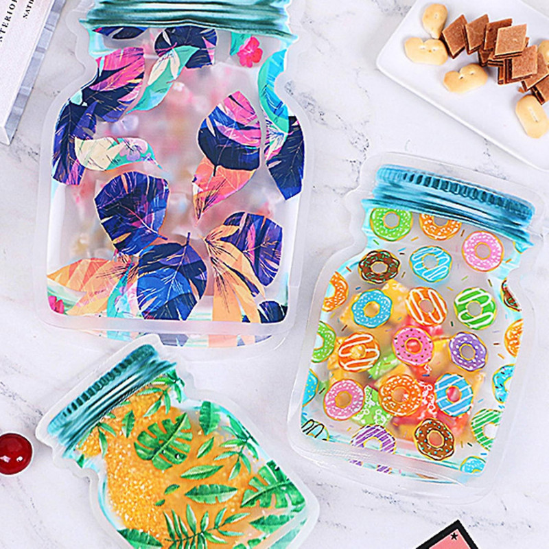 20Pcs Packing Bag Bottles Shaped Ziplock Composite Material Fresh Keeping Sealed Food Container Hous 20Pcs Packing Bag Bottles Shaped Ziplock Composite Material Fresh Keeping Sealed Food Container Hous