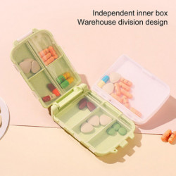 8-grid Pill Box Waterproof Moisture-proof 8 Compartments Good Sealing Anti-leak Desktop Tablet Stora 8-grid Pill Box Waterproof Moisture-proof 8 Compartments Good Sealing Anti-leak Desktop Tablet Stora