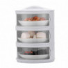 Wharick Kitchen Stackable Insulation Dust Proof Food Leftover Container with Lid Cover Wharick Kitchen Stackable Insulation Dust Proof Food Leftover Container with Lid Cover