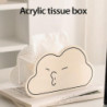 Tissue Box Large Capacity Smooth Edges Magnetic Design Acrylic Cloud Shape Napkin Container Home Sup Tissue Box Large Capacity Smooth Edges Magnetic Design Acrylic Cloud Shape Napkin Container Home Sup