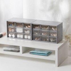 Storage Box High Capacity Dust-proof Transparent 9 Drawers Storage Cabinet Organiser for Bedroom Storage Box High Capacity Dust-proof Transparent 9 Drawers Storage Cabinet Organiser for Bedroom