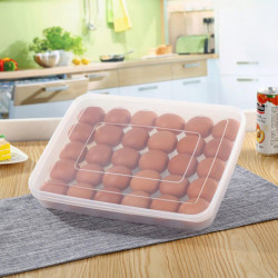 Egg Container Lidded Refillable Monolayer Large Capacity Transparent Plastic Egg Box Kitchen Supplie Egg Container Lidded Refillable Monolayer Large Capacity Transparent Plastic Egg Box Kitchen Supplie