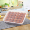 Egg Container Lidded Refillable Monolayer Large Capacity Transparent Plastic Egg Box Kitchen Supplie Egg Container Lidded Refillable Monolayer Large Capacity Transparent Plastic Egg Box Kitchen Supplie