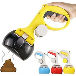 Yoitea Pet Pooper Scooper Handheld - Dog Poop Scoop Puppy Waste Scooper avec Poop Bags Pick Picker Distributeur [...]