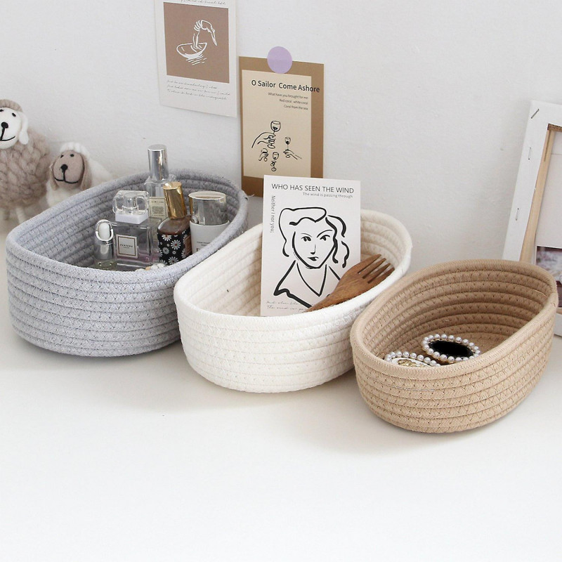 Storage Box Hand Made Durable Wear-resistant Folding Stackable Decorative Portable Snack Organizer C