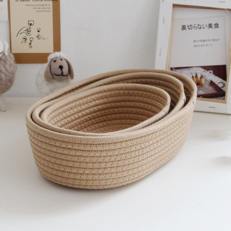 Storage Box Hand Made Durable Wear-resistant Folding Stackable Decorative Portable Snack Organizer C