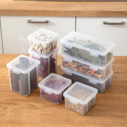Airtight Box Good Sealing High Capacity Moisture Proof Transparent Visible Spices Dry Fruit Tea Jar Airtight Box Good Sealing High Capacity Moisture Proof Transparent Visible Spices Dry Fruit Tea Jar