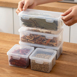 Airtight Box Good Sealing High Capacity Moisture Proof Transparent Visible Spices Dry Fruit Tea Jar Airtight Box Good Sealing High Capacity Moisture Proof Transparent Visible Spices Dry Fruit Tea Jar