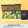 Pill Seal Box Large Capacity Compartment Transparent Good Sealing Dust Proof Independent Lid 7 Grids