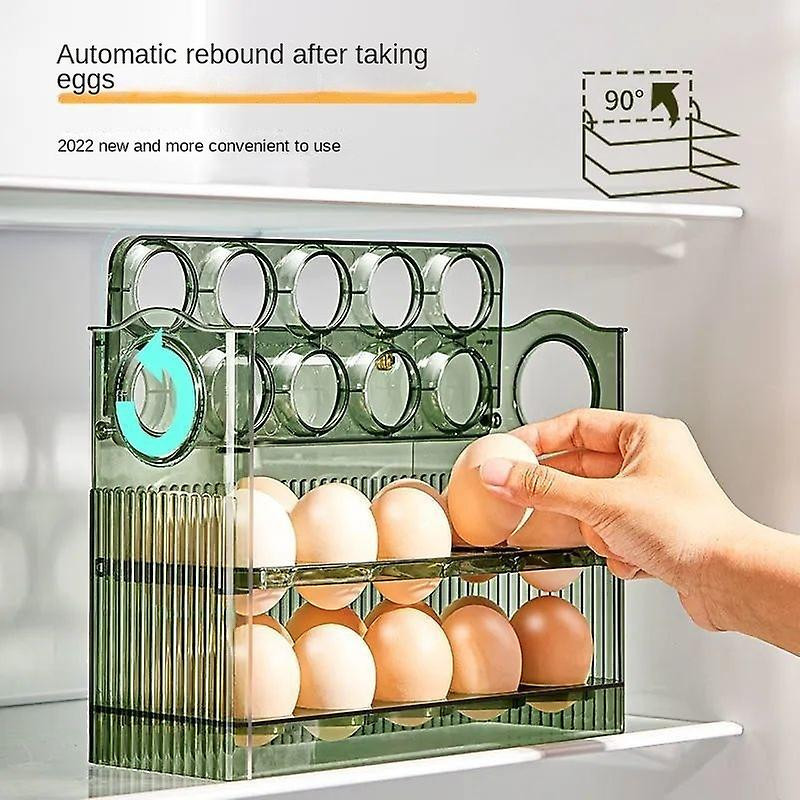 Storage Boxes Flip-Type Egg Storage Box Refrigerator Organizer Food Containers Fresh-keeping Case Holder Tray [...]