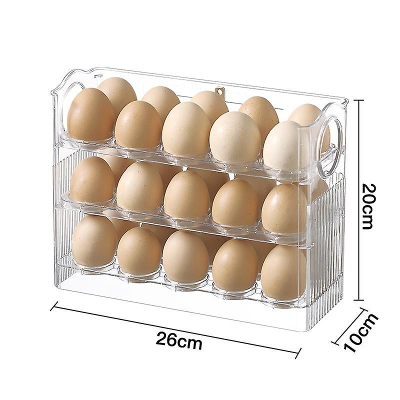 Storage Boxes Flip-Type Egg Storage Box Refrigerator Organizer Food Containers Fresh-keeping Case Holder Tray [...]