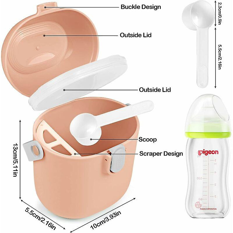 Milk Powder Dispenser, Portable Milk Container, Plastic Portable Food Dispenser Milk Storage Box, Milk Powder [...]