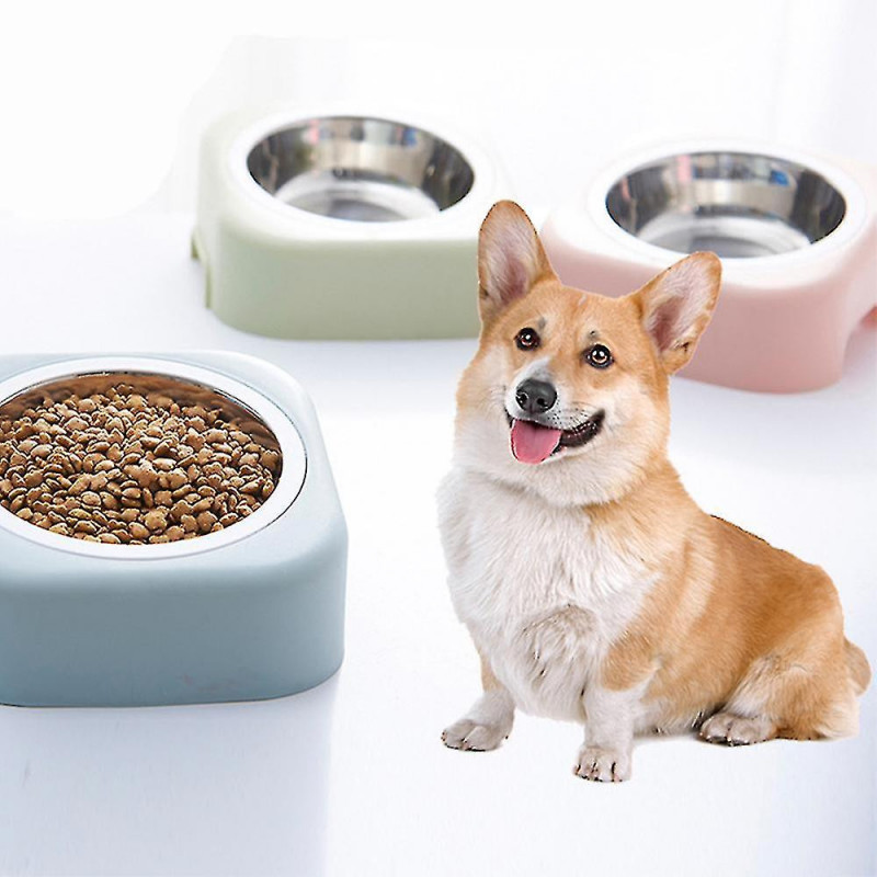 15 Degree Inclined Neck Protection Feeding Basin Anti-overturning Separable Pet Food Basin