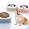 15 Degree Inclined Neck Protection Feeding Basin Anti-overturning Separable Pet Food Basin