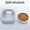 15 Degree Inclined Neck Protection Feeding Basin Anti-overturning Separable Pet Food Basin