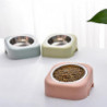 15 Degree Inclined Neck Protection Feeding Basin Anti-overturning Separable Pet Food Basin