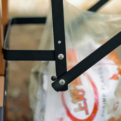 Étagère à sacs à ordures Support de porte-sac à ordures Support de sac à ordures pliable, Accessoires d’étagère [...]