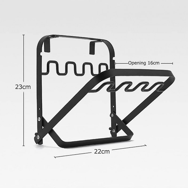 Étagère à sacs à ordures Support de porte-sac à ordures Support de sac à ordures pliable, Accessoires d’étagère [...]